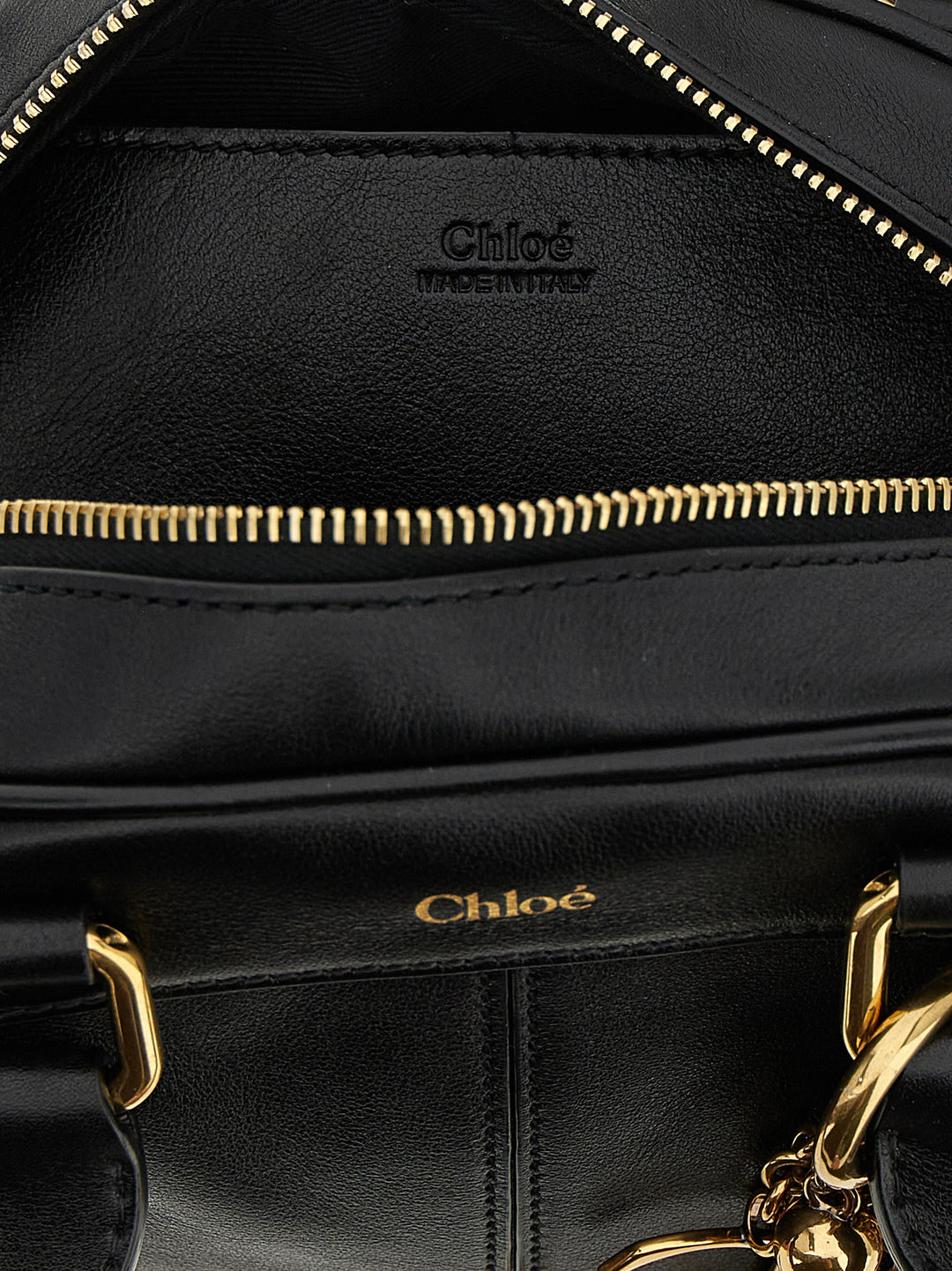 Chloé Bowling Piccola Hand Bags - Black | 9f095b6f27a312a9c2d155ed2ed8e0cb4af1d80f