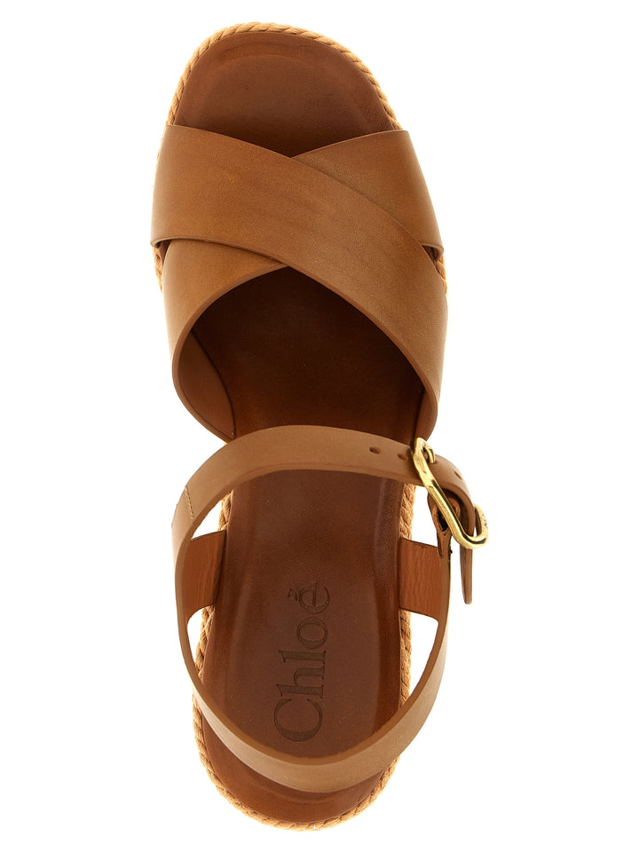Chloé Chloé Sand Wedges - Brown | 05668c9afb73a63a00b55024abebda7ccbcacffb