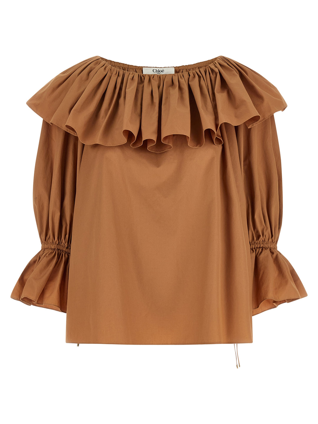 Chloé Ruffle Blouse Shirt and Blouse - Beige | 887be5baa72dda037cfa9afb533b33803586f0e8