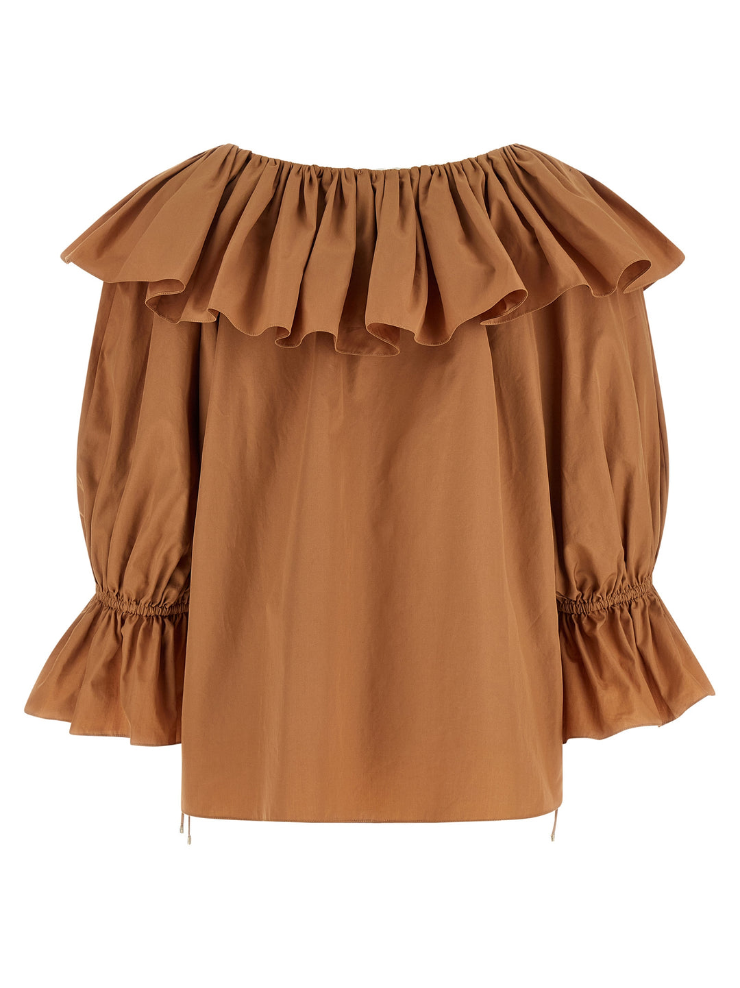 Chloé Ruffle Blouse Shirt and Blouse - Beige | efd548550d327212e422f576d81beed96529dd0a