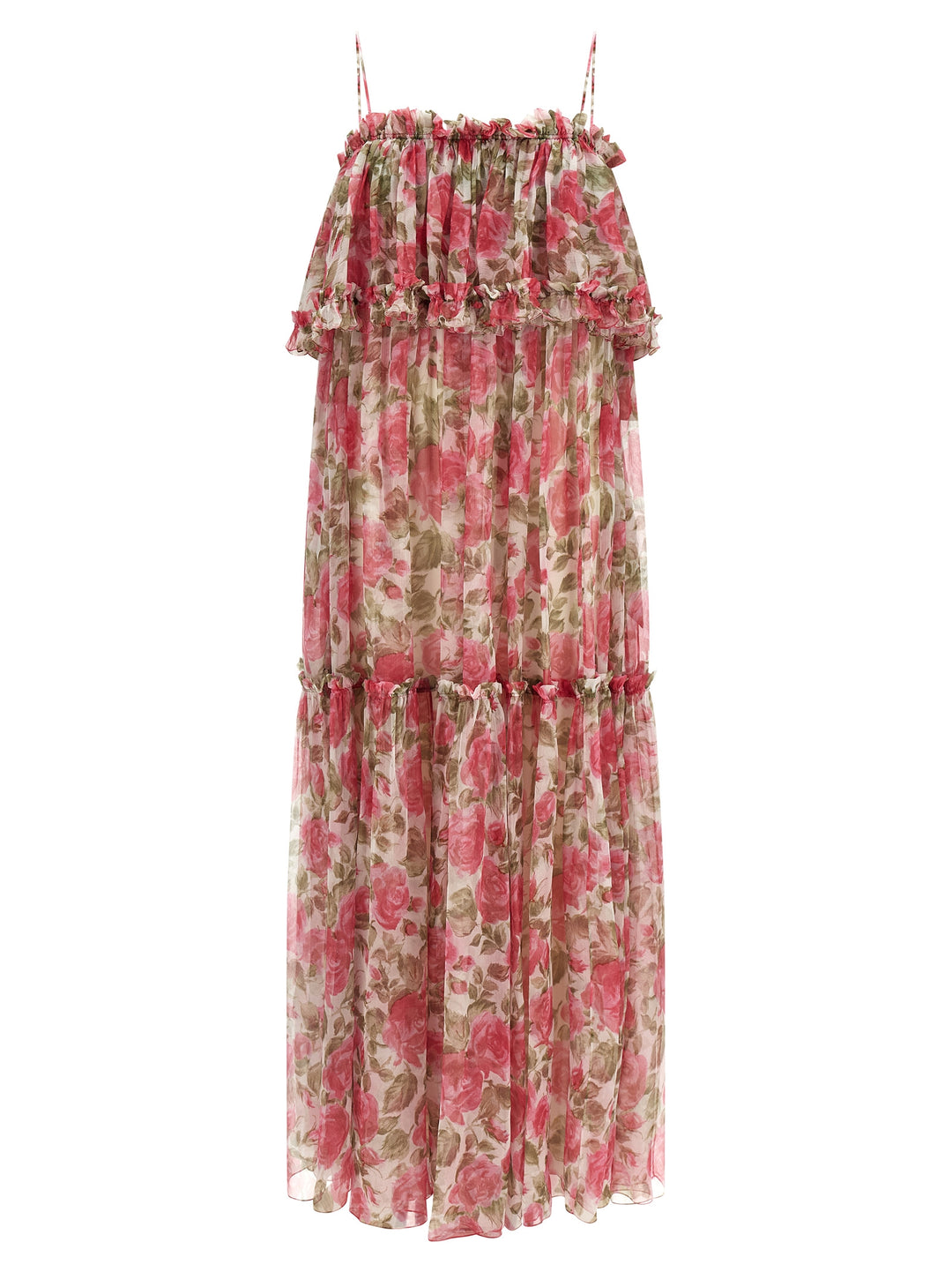 Chloé Silk Muslin Dress Dresses - Pink | 8e5ef9e6a06106d03fb3aef8217d2a0e3bafe22e