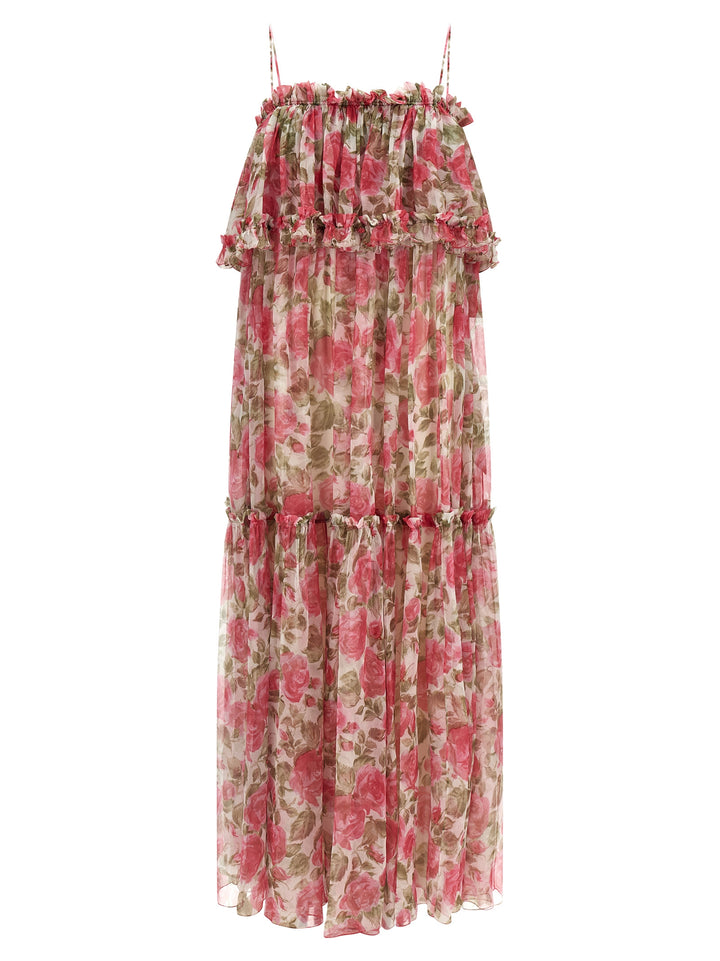Chloé Silk Muslin Dress Dresses - Pink | 8e5ef9e6a06106d03fb3aef8217d2a0e3bafe22e