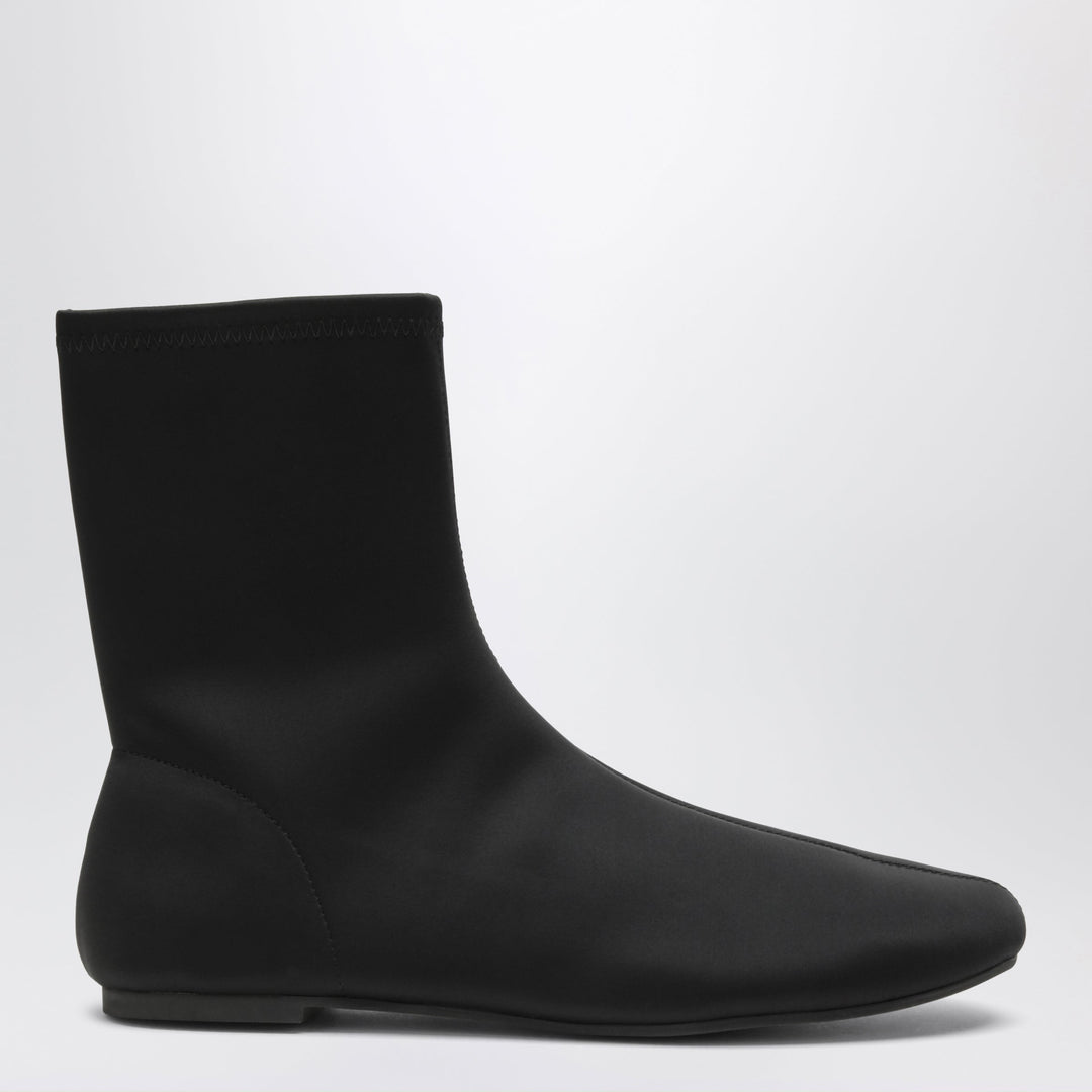Senso Black Charlotta Ankle Boots In Stretch Fabric