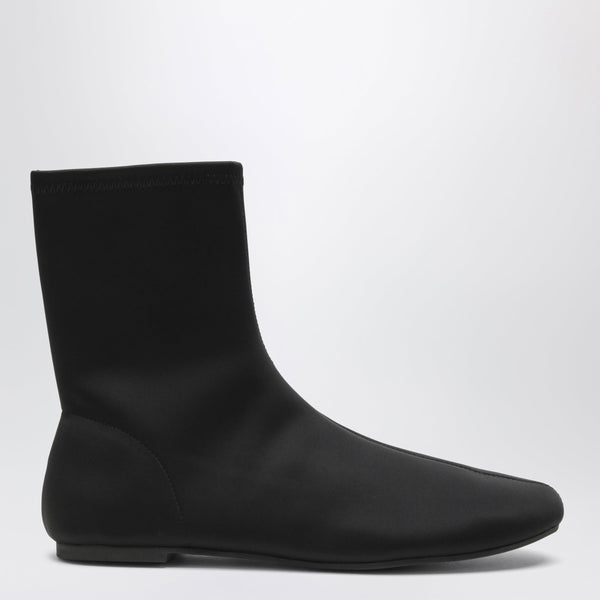 Black Charlotta Ankle Boots In Stretch Fabric