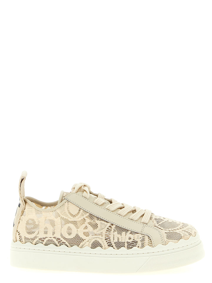 Chloé Lauren Sneakers - Beige | 9c1570f3e0d6067d8e1b9dc5c5c64f1ecf02258f