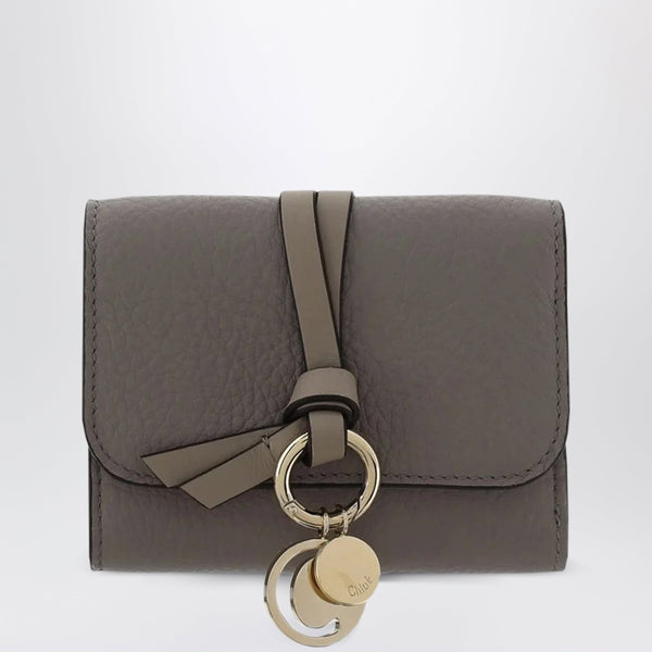 Small Alphabet Trifold Wallet Grey