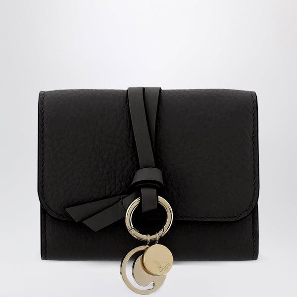 Mini Alphabet Trifold Wallet Black