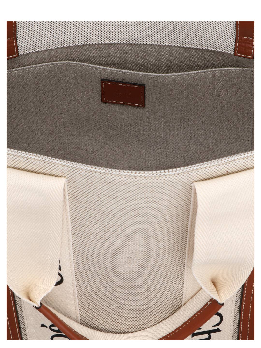 Chloé Woody Tote Bag - Beige | 5302f78a635bc7e4e0534e47800b513b7cbdb07f