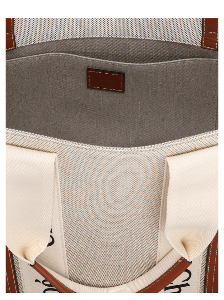 Chloé Woody Tote Bag - Beige | 5302f78a635bc7e4e0534e47800b513b7cbdb07f