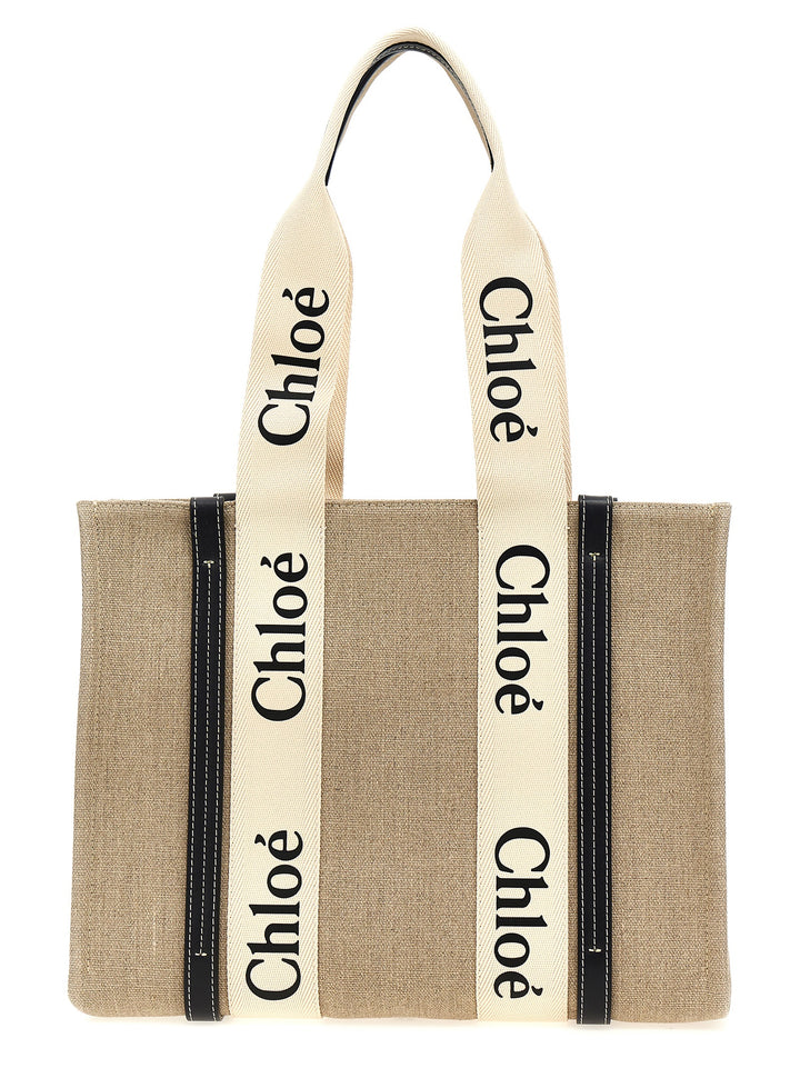 Chloé Woody Medium Tote Bag - Beige | e4d742c8303e4c8ce67316c1e7b3aafd0d93210c