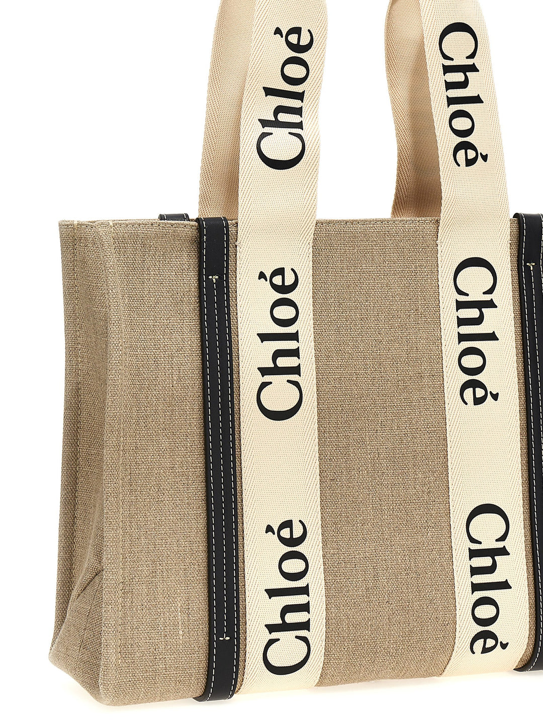 Chloé Woody Medium Tote Bag - Beige | e56a5037561c6b7c9d12a9c3f640c743de60e22a