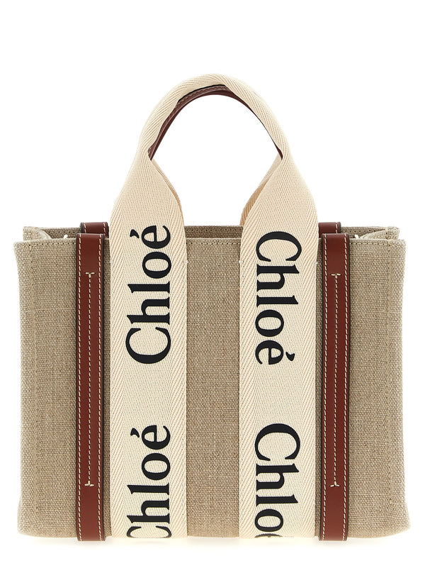 Woody Small Tote Bag Brown