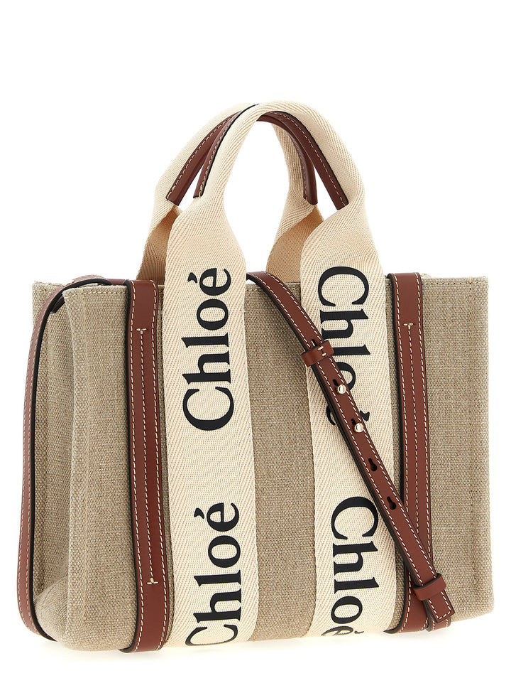 Chloé Woody Small Tote Bag - Brown | 15a68a7aed16abe4c5eaeb87e45cf6587302d981