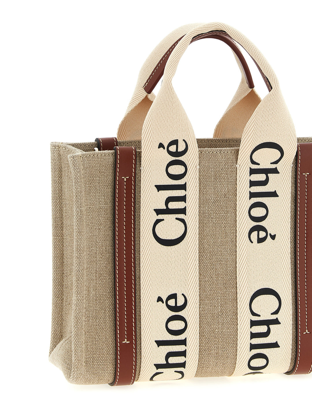 Chloé Woody Small Tote Bag - Brown | 7d6a485c68d0d363b1911e2ab7a3949f643726d6