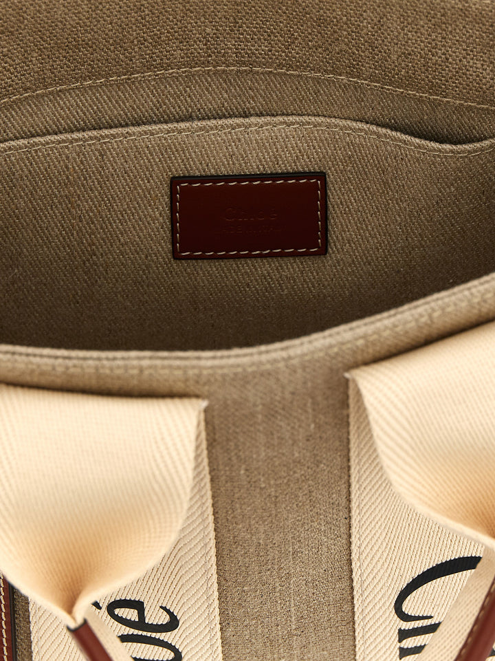 Chloé Woody Small Tote Bag - Brown | 440dc14b284bcc6bab4b92c065cf4b58d65e63b8