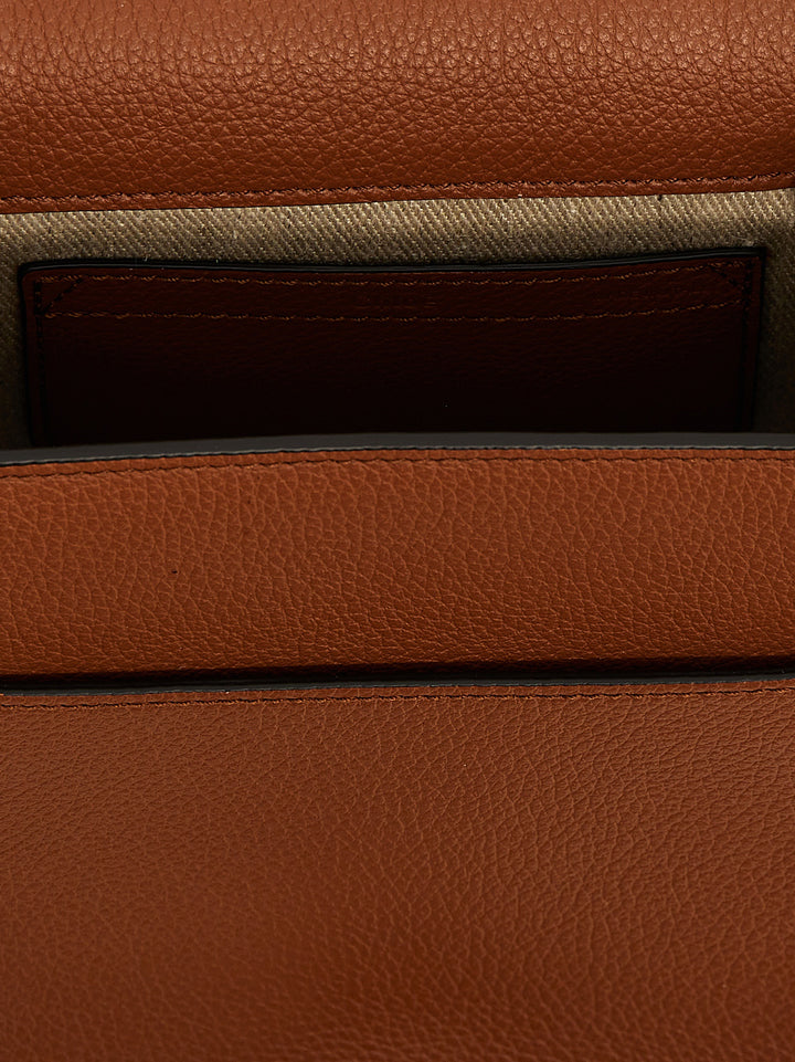 Chloé Saddle Marcie Crossbody Bags - Brown | 70c11a0122a601f325176e5d30bd2a428b53205b