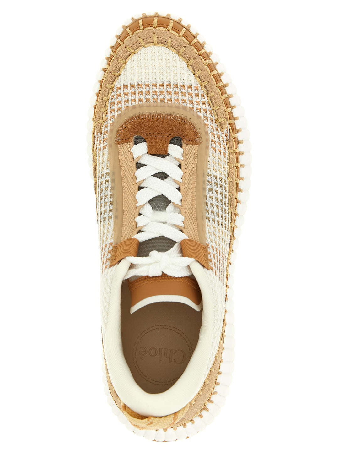 Chloé Nama Sneakers - Beige | 0aaf87576b0242464e44308b59b093909819f801