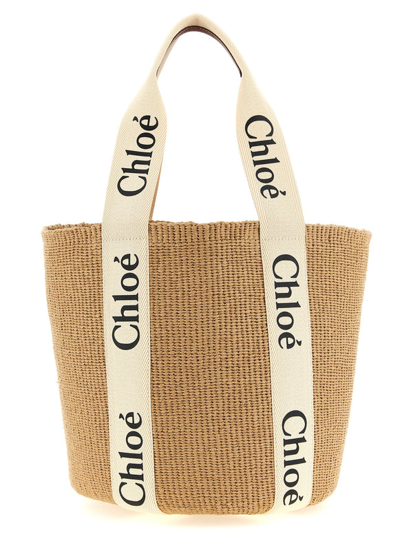Woody Tote Bag Beige
