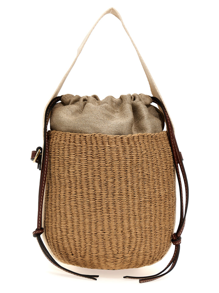 Chloé Woody Crossbody Bags - Beige | 91d4050189ee6f40e1093fb4fb1d1c5ddca8caba