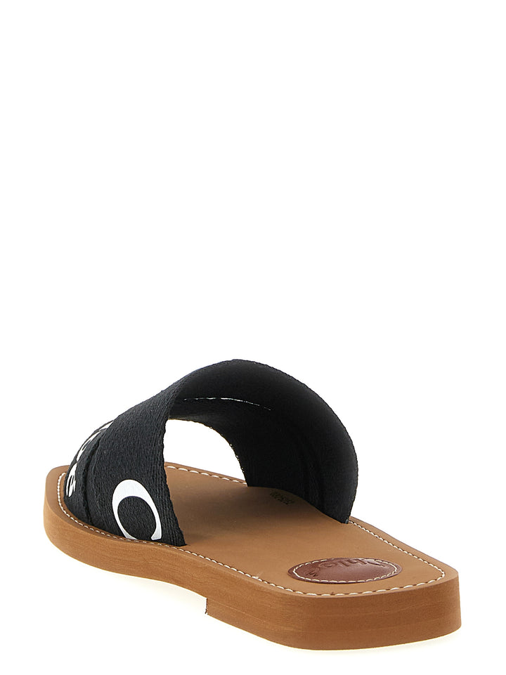 Chloé Woody Sandals - Black | bcb5762eeddf1645fcae49a4c48fb6d35e9e07f4