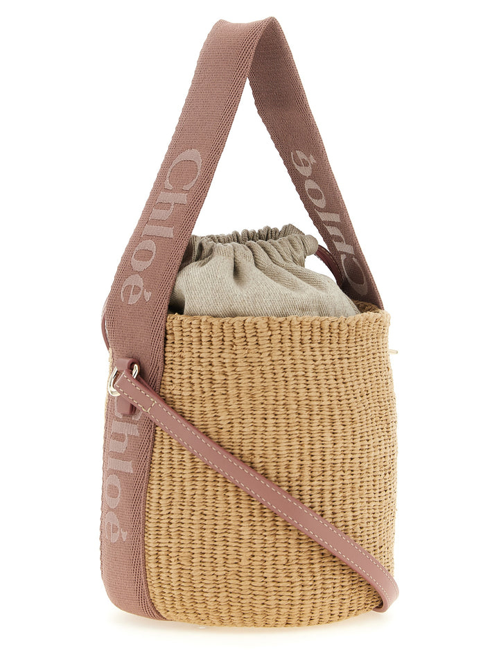 Chloé Woody Small Handbag Hand Bags - Beige | ee015fe87055c4300f97a266775eb739b9bc616c