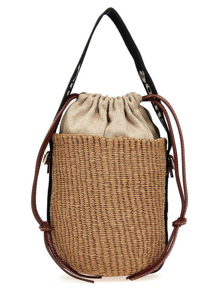 Chloé 'Woody Small Bucket Bag Crossbody Bags - Beige | 7eae29afc9ac2ce5c7e178f7ce8fb67dc1723d27