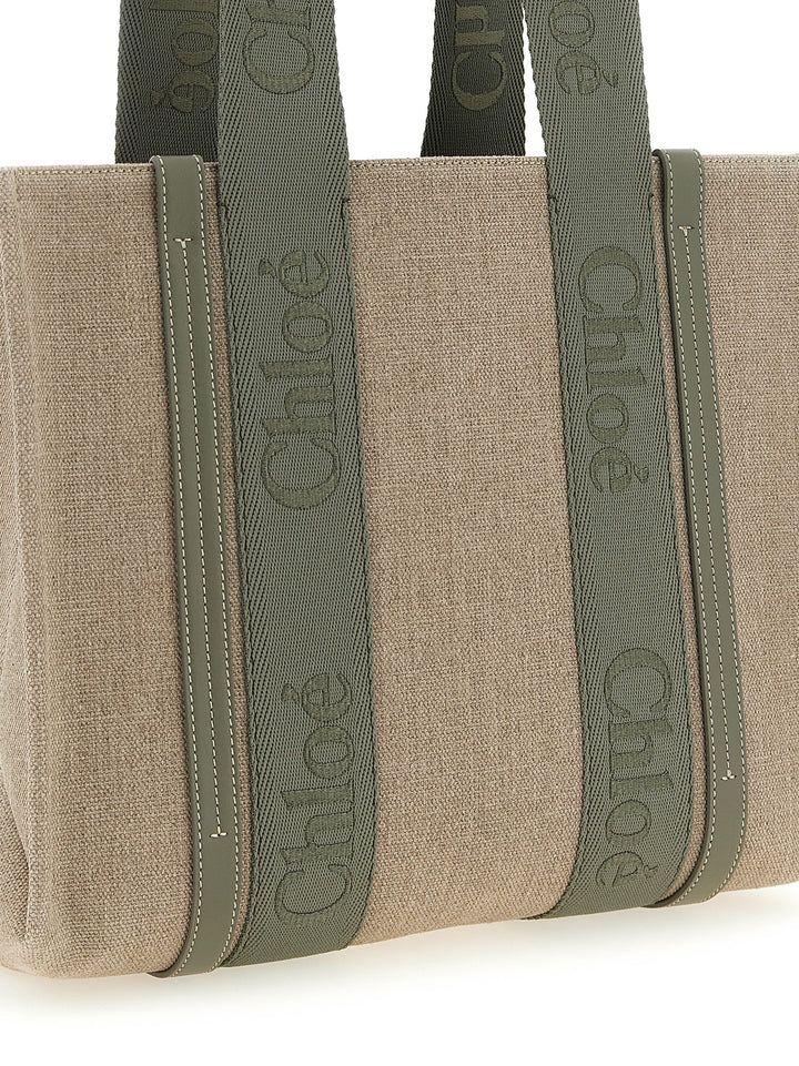 Chloé Woody Tote Bag - Green | 9f1f2d4d3694869a79244afa4207958764282553