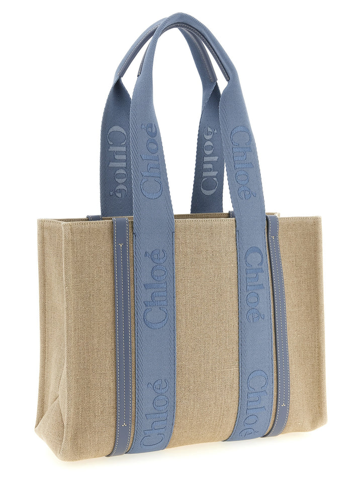 Chloé Woody Tote Bag - Blue | 36fd5b1569d5bdff52994e9cc26397f2713f9886