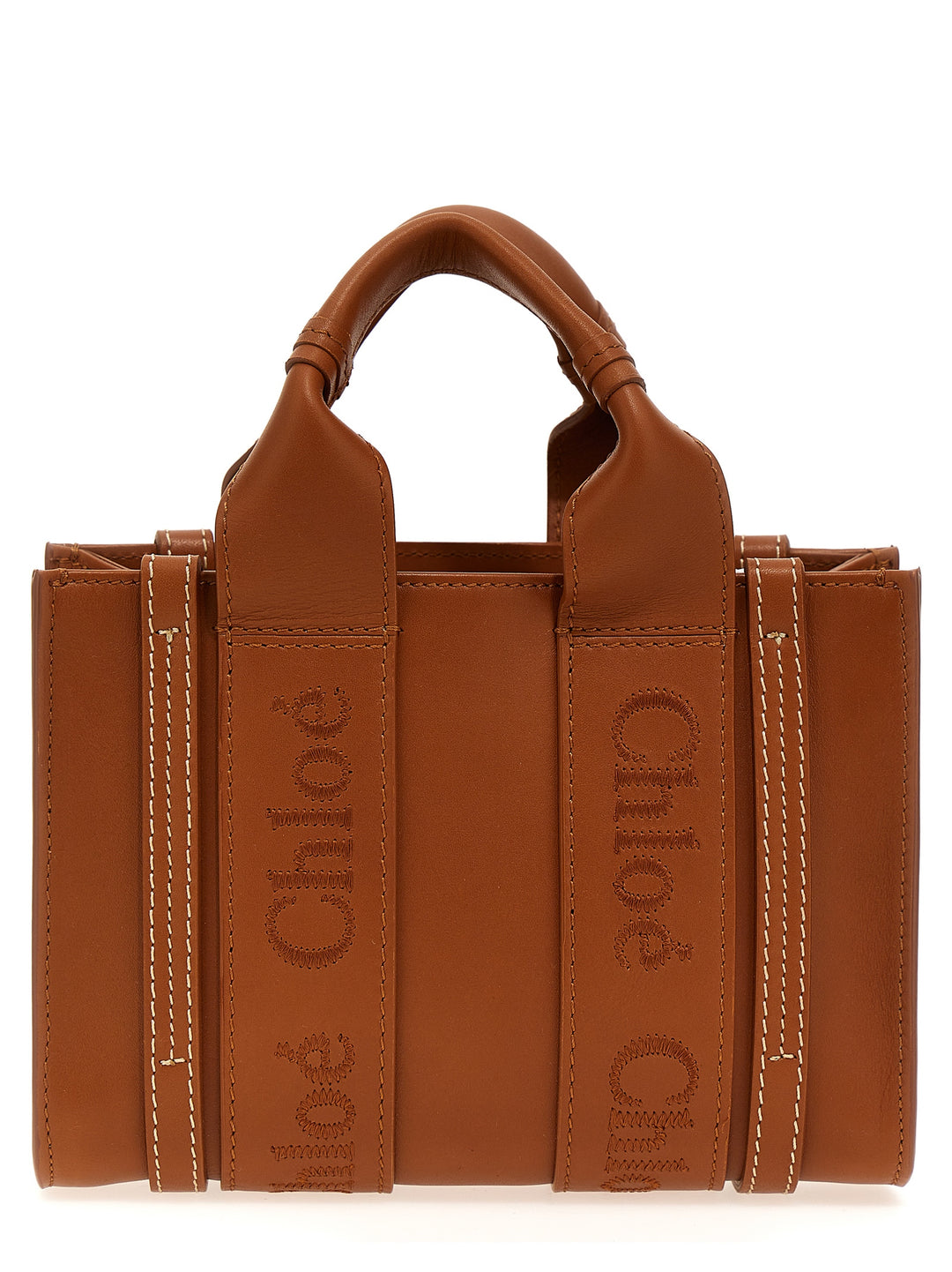 Woody Mini Hand Bags Brown