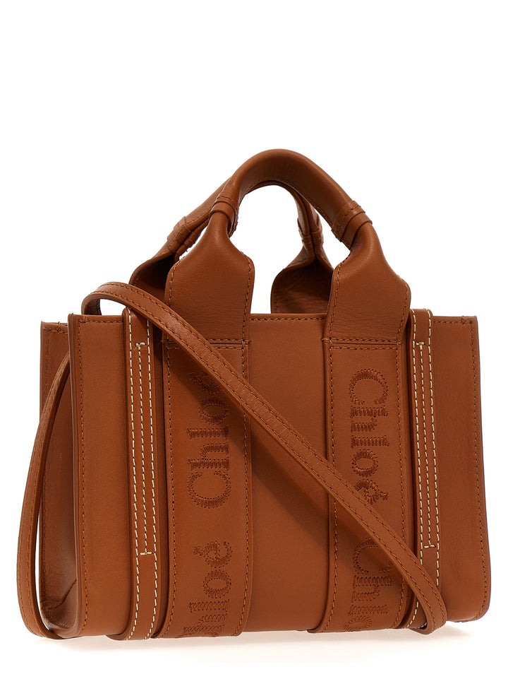 Woody Mini Hand Bags Brown