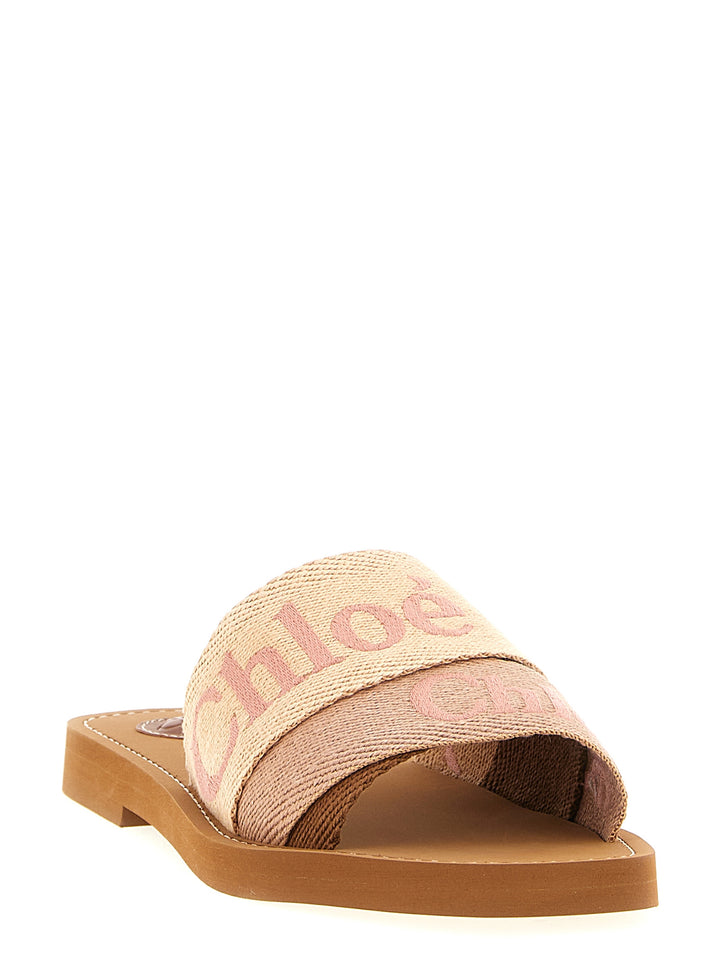 Chloé Woody Sandals - Pink | 068467c8b19044c522997a2cd322ef60ba93f79d