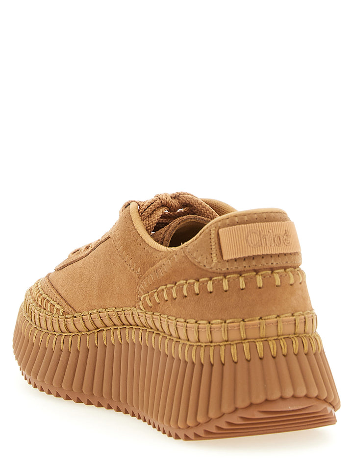 Chloé Nama Sneakers - Beige | 5da3e1b7619448e1881ed2976b408ed9e5a8cc56