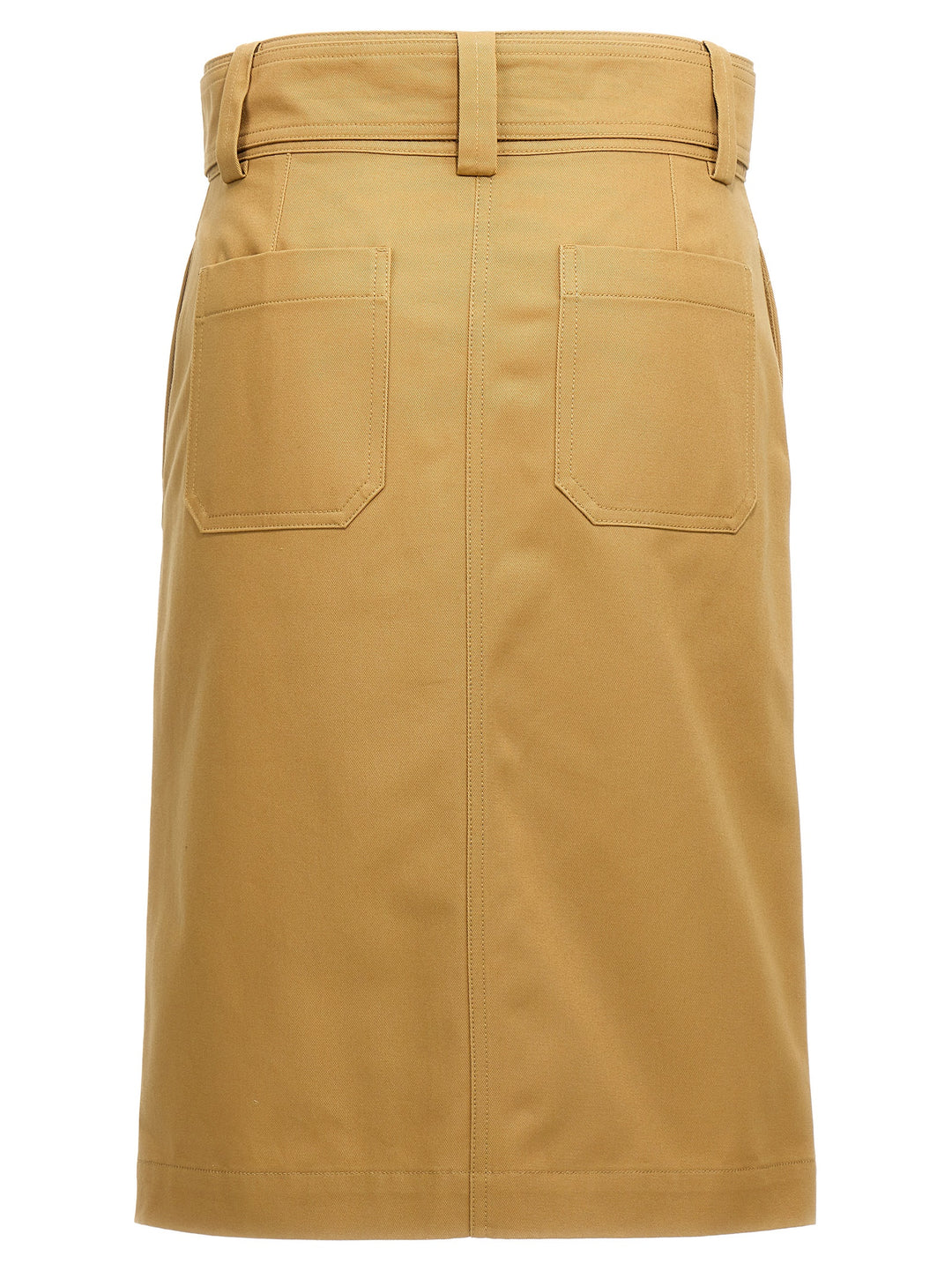 Gabardine Skirt Skirts Beige