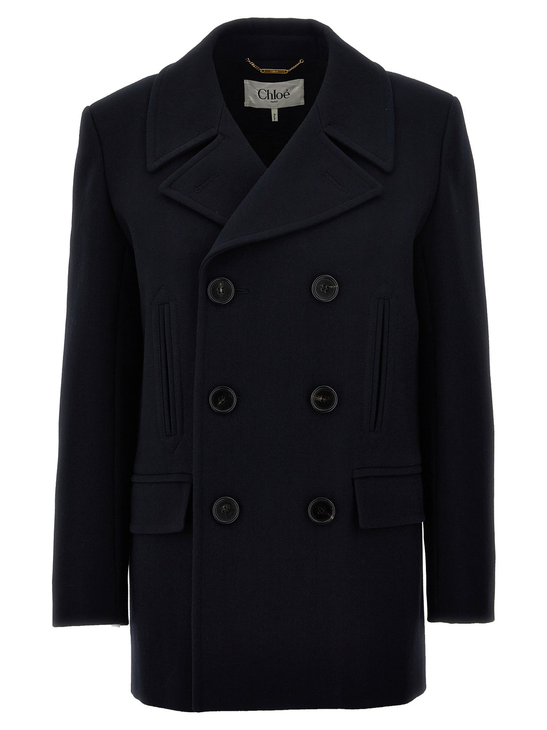 Double-Breasted Coat Coats, Trench Coats Blue