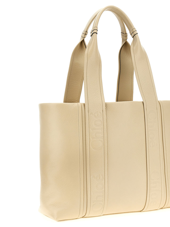 Woody Tote Bag Beige