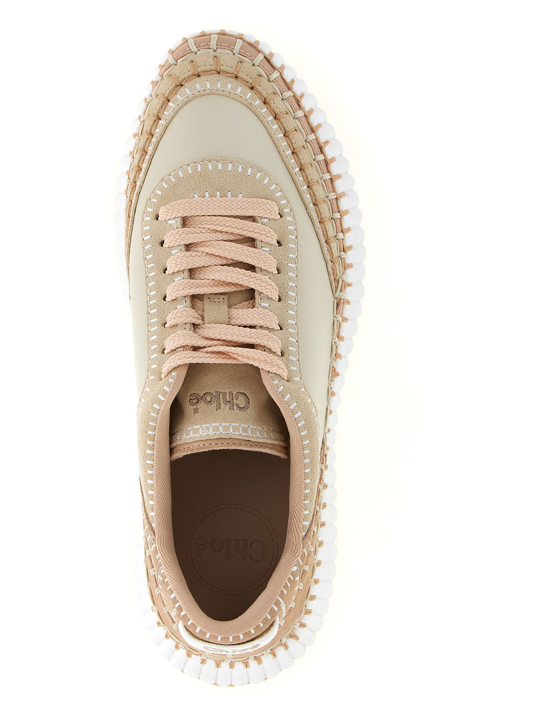 Chloé Nama Sneakers - Beige | 7daee46828c87f7fed3051b9afd19f6da9df3f4f