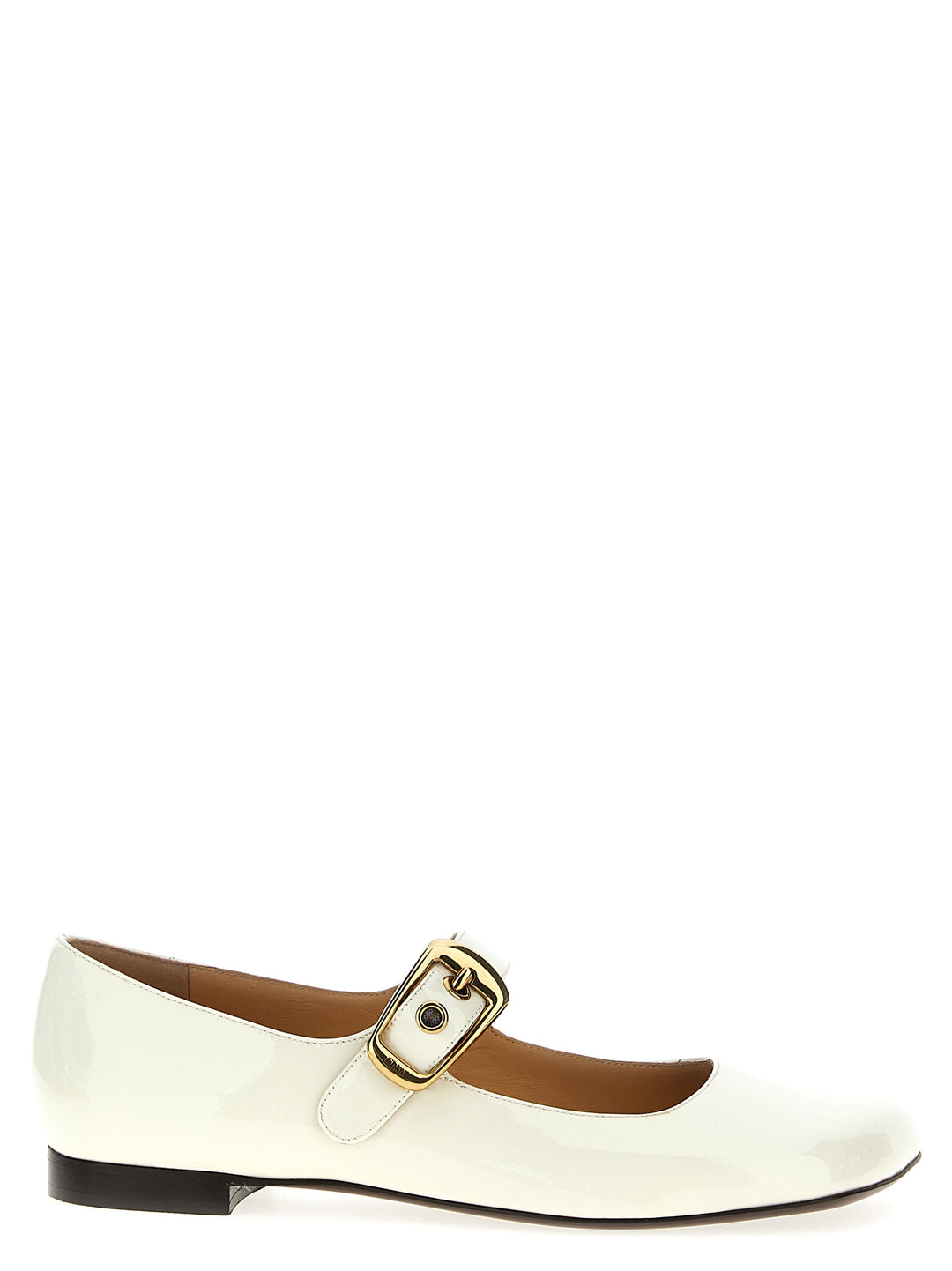 Polly Flat Shoes White