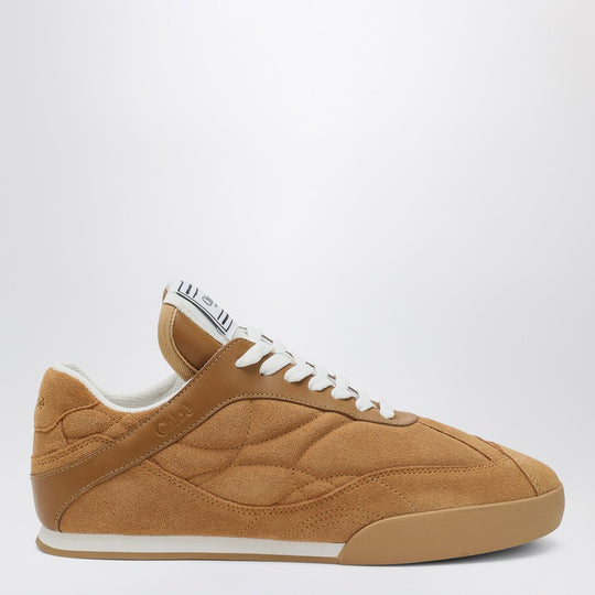 Chloé Kick Cinnamon Brown Sneakers In Suede