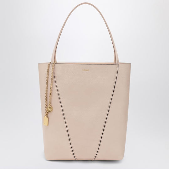 Medium Chloé Spin Tote Bag In Cement Pink