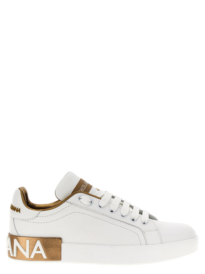 Dolce & Gabbana Portofino Sneakers - Gold | 122f87883002de351cb68f76e303225876565b76