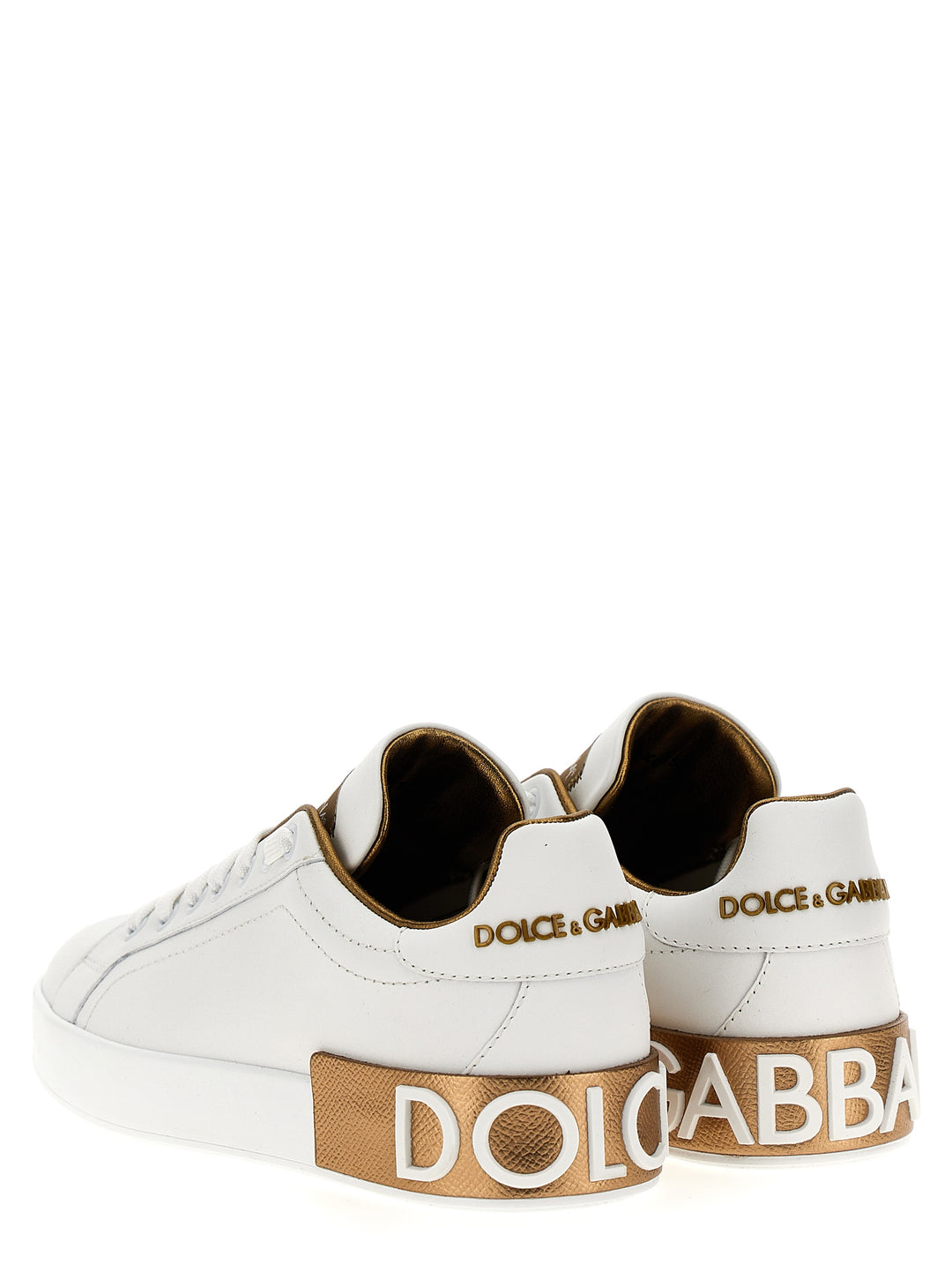 Dolce & Gabbana Portofino Sneakers - Gold | eb3ad1313a06282aa148a990b7740e0fd67c922a