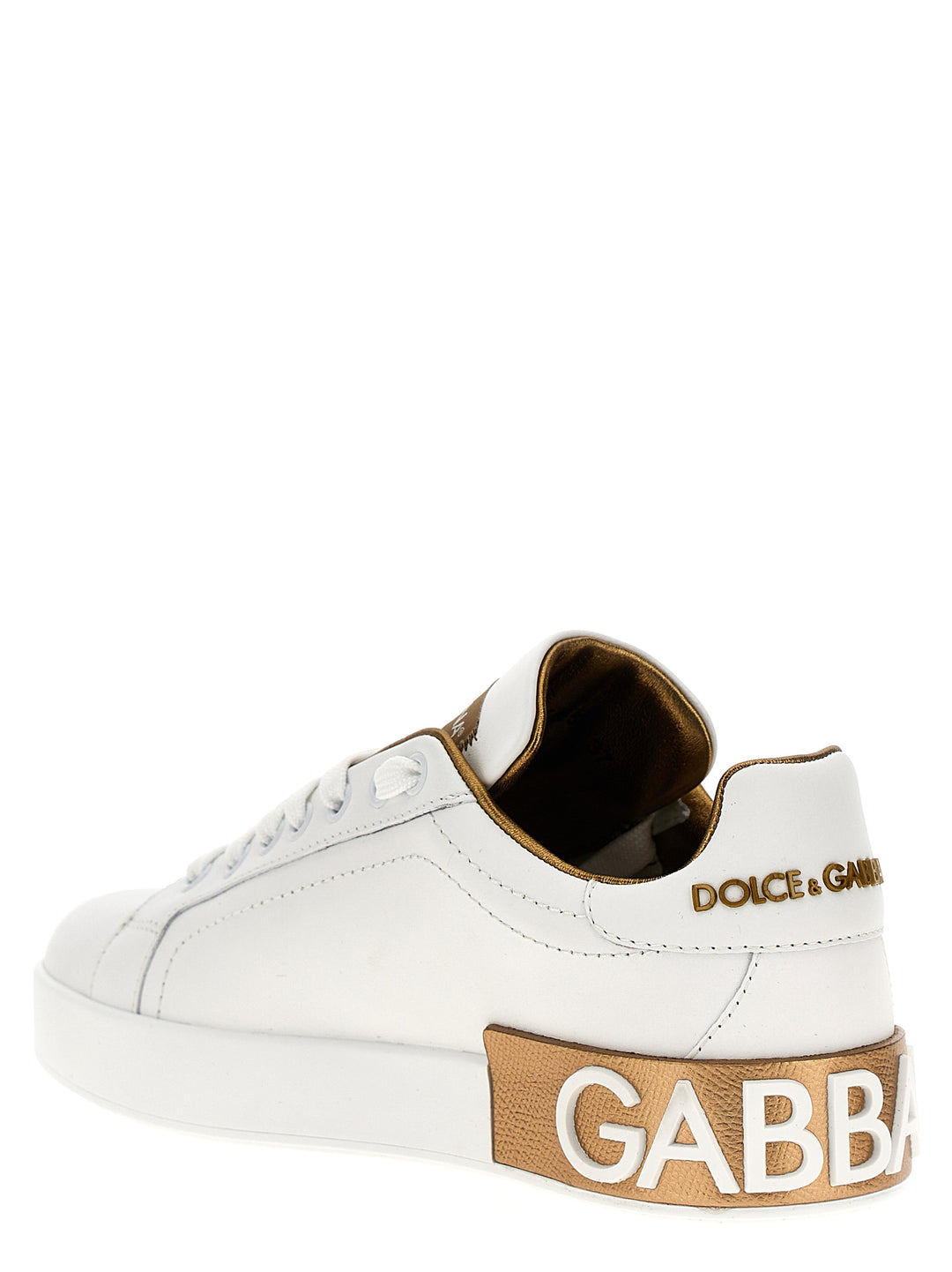Dolce & Gabbana Portofino Sneakers - Gold | 5e3b156de3538b58b89ef9f06b0f5247df5037a3