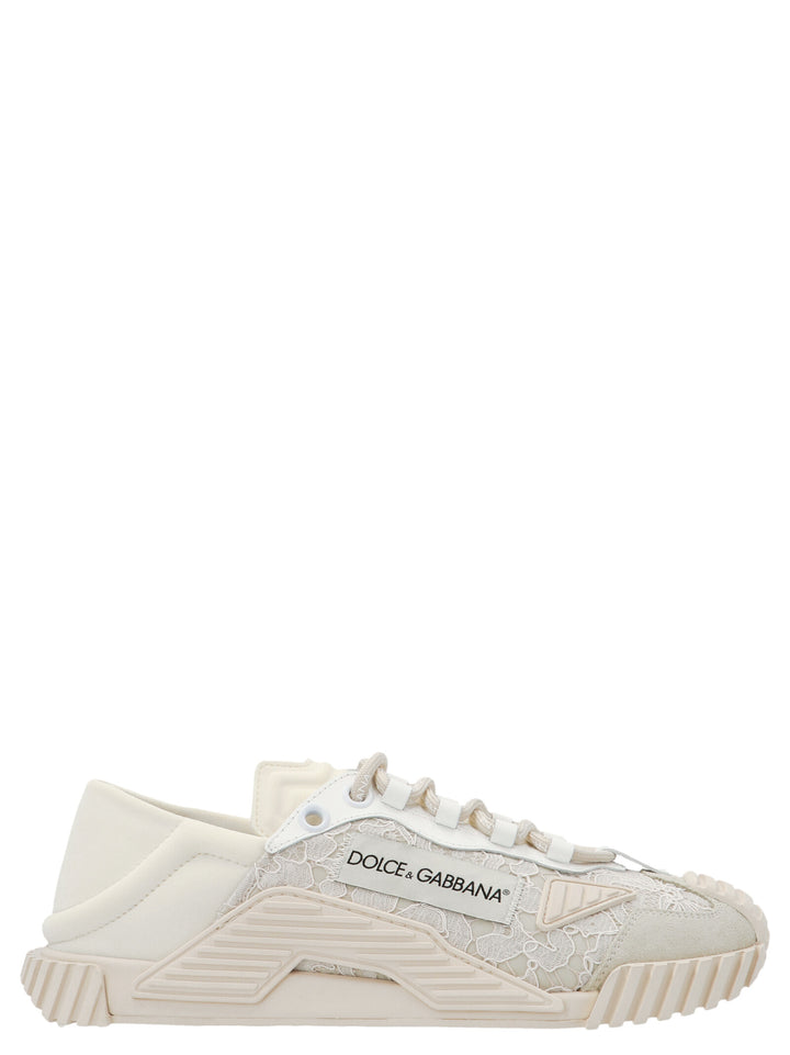Dolce & Gabbana Lace Sneakers - White | 86a938e5023bd64cd96cc169ade738ca6e118c62