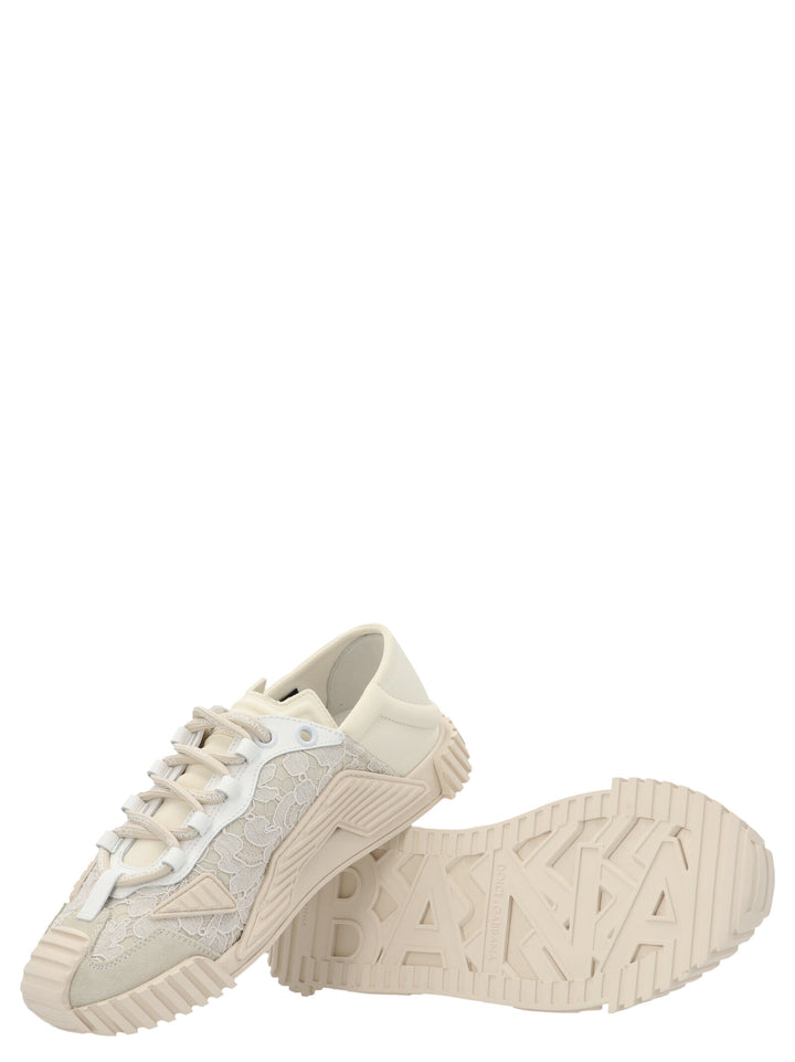 Dolce & Gabbana Lace Sneakers - White | 80e2f0bd4287b0fffa5842529d225709bd545ef9
