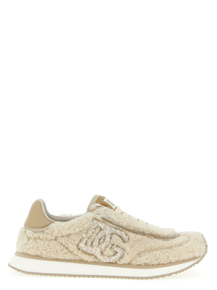 Dolce & Gabbana Dg Cushion Sneakers - Beige | 40989d97faf1d1794031fc07e5e18cb035179838