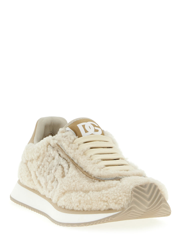 Dolce & Gabbana Dg Cushion Sneakers - Beige | ba046c4ac8fa275bfe05ac00a5e27774776f8870