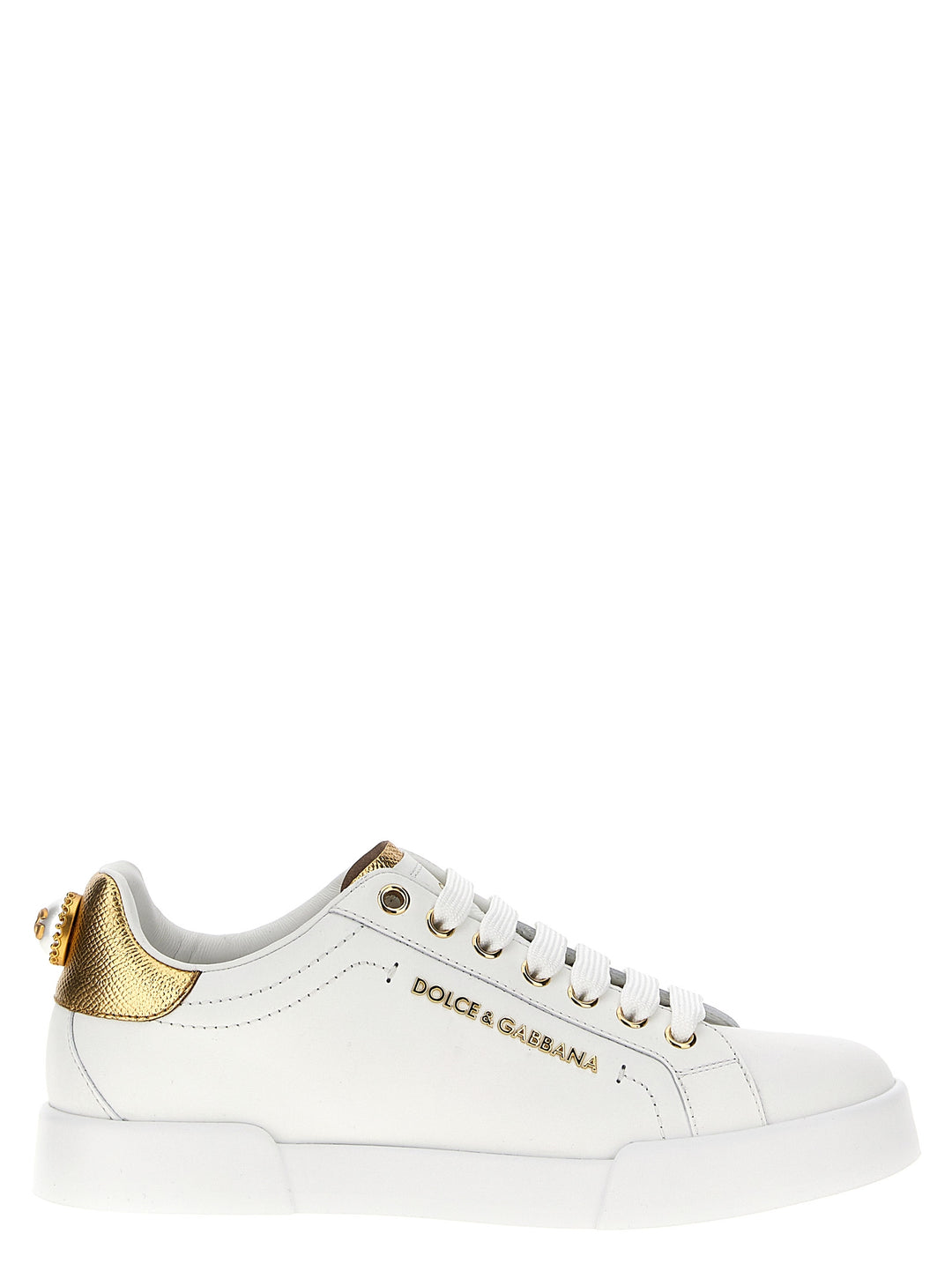 Dolce & Gabbana Portofino Sneakers - Gold | b13eace8d18f7bf319c70a8b967504929531fd8d
