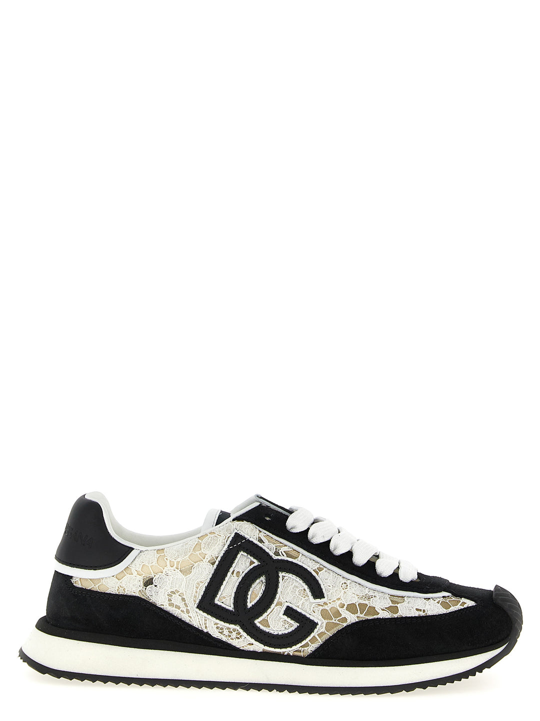 Dolce & Gabbana Dg Cushion Sneakers - White/Black | 6faa851c38e7dd460232c21c05230d6a650ed78c