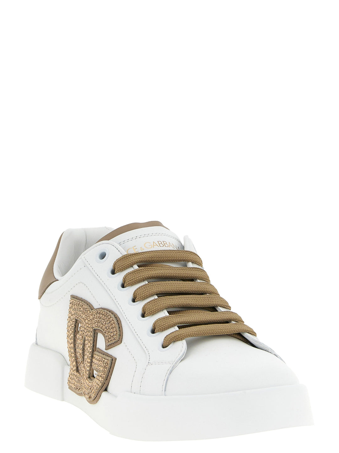 Dolce & Gabbana Portofino Sneakers - Beige | 5074b7bd736f82d6dee0b91494ef28616834c359