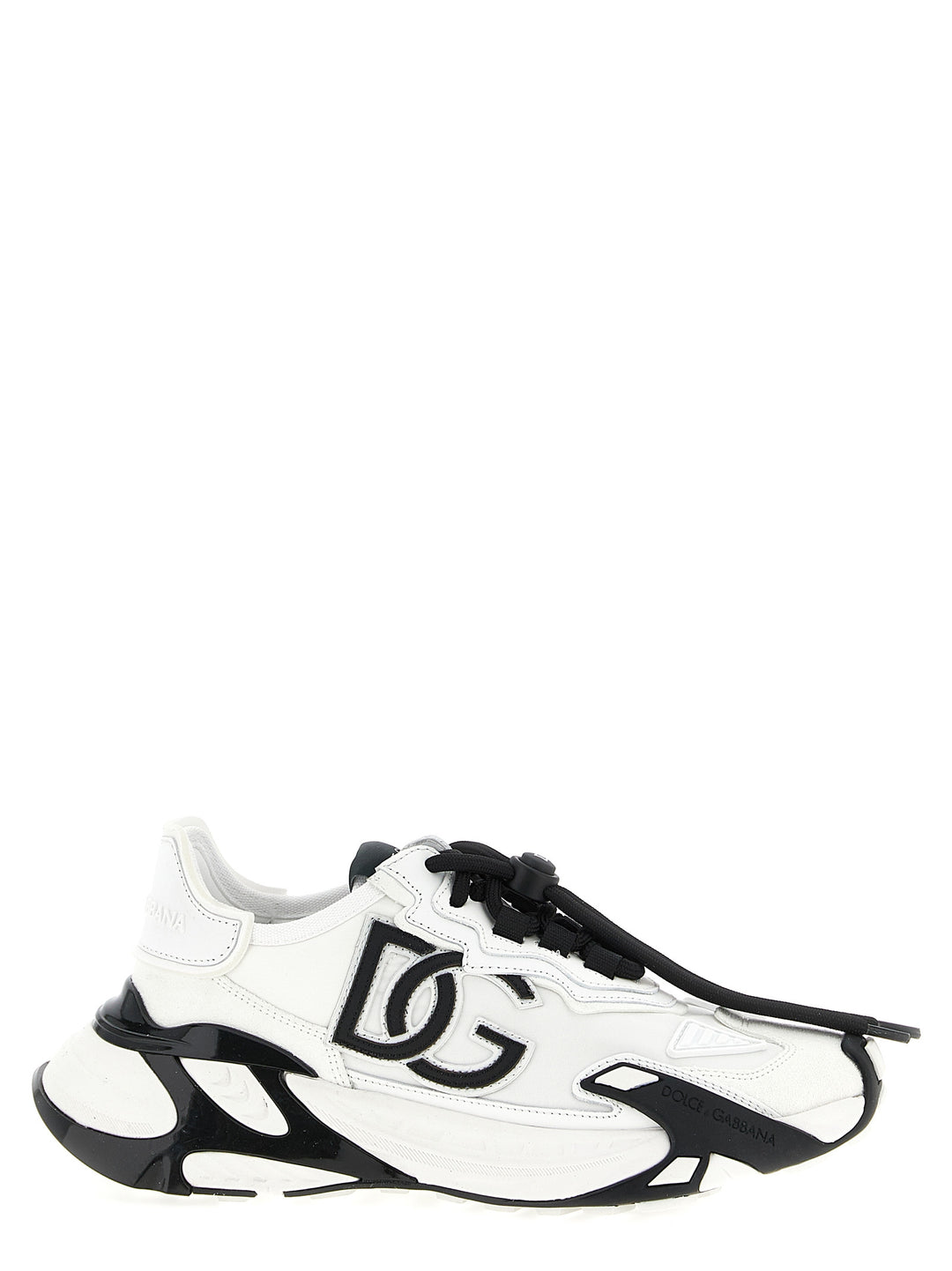 Dolce & Gabbana Day Faster Sneakers - White/Black | e73322c9bc6e31a080b58913cf2b998599286bf5